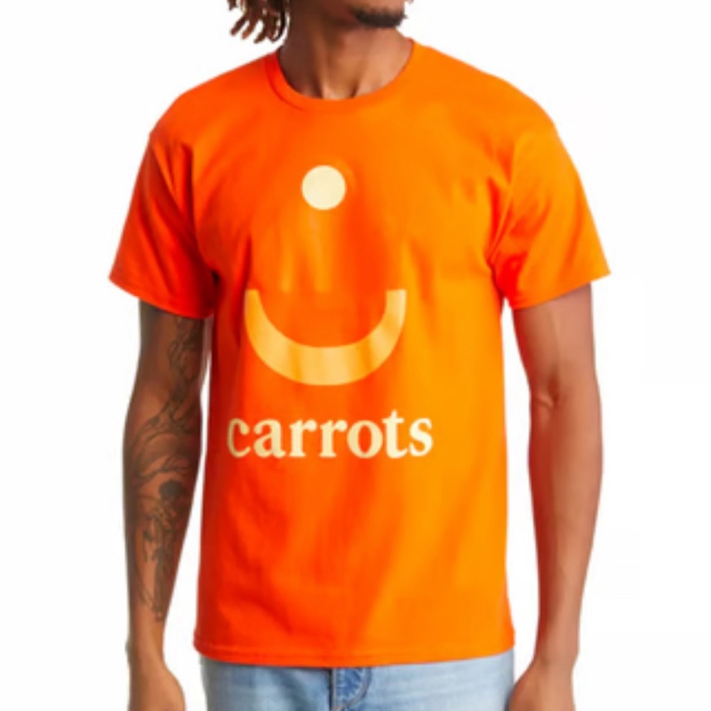 X Capsul‎ Orange Helmet Printed Regular Fit T-Shirt Sz S